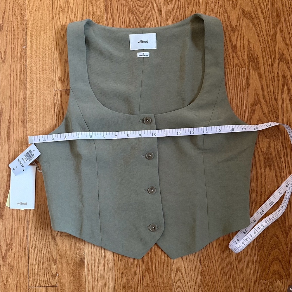 (NWT!) Wilfred Rocco Vest in Bosana Green